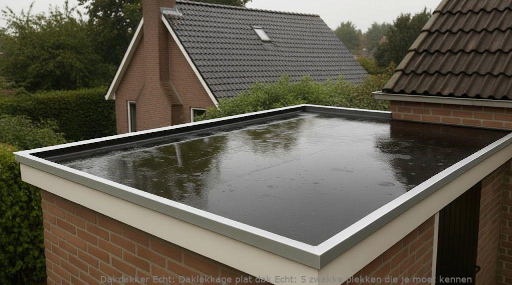 Daklekkage Plat Dak Echt